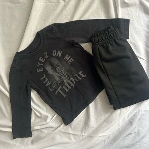 Tupac All Eyez On Me 18M Long sleeve shirt and sweatpants